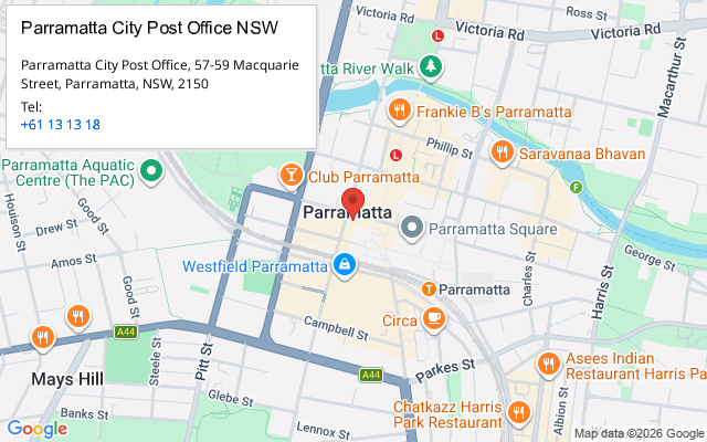 Parramatta City Post Office NSW