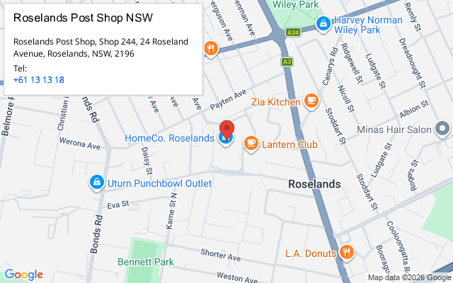 Roselands Post Shop NSW