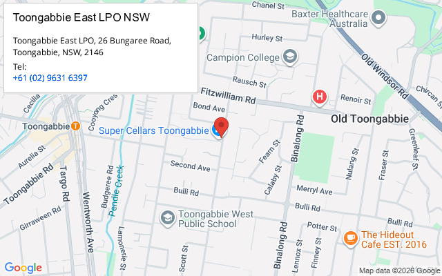 Toongabbie East LPO NSW