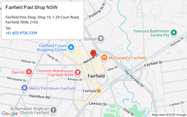 Fairfield Post Shop NSW