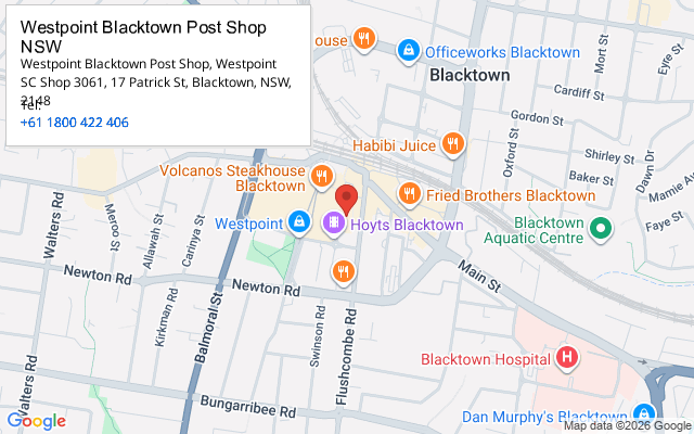 Westpoint Blacktown Post Shop NSW
