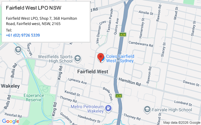 Fairfield West LPO NSW
