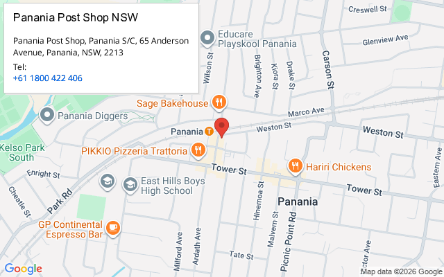Panania Post Shop NSW