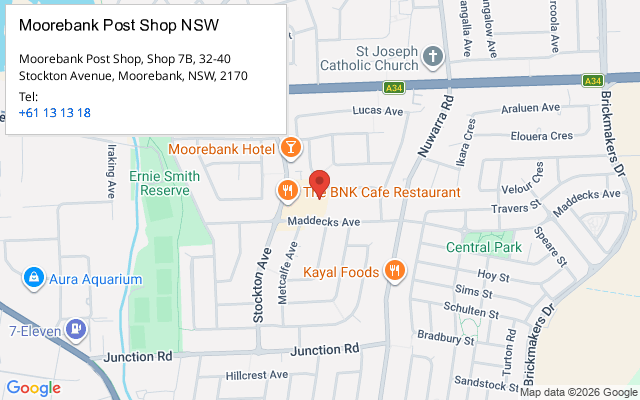 Moorebank Post Shop NSW