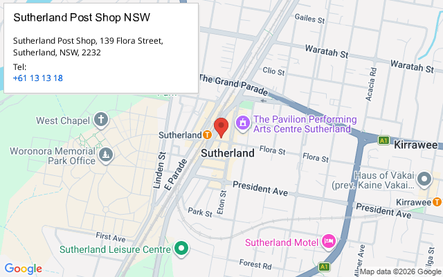 Sutherland Post Shop NSW