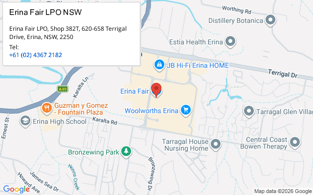 Erina Fair LPO NSW