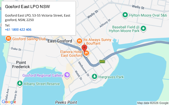 Gosford East LPO NSW