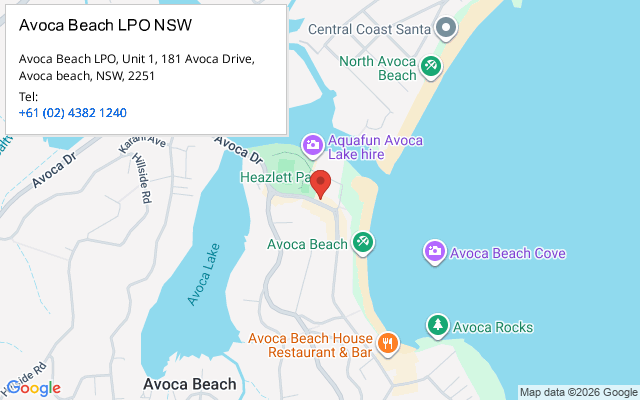Avoca Beach LPO NSW
