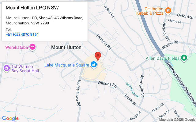 Mount Hutton LPO NSW