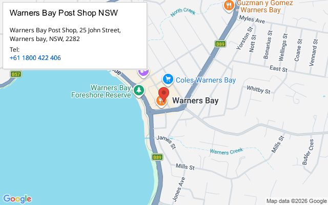 Warners Bay Post Shop NSW