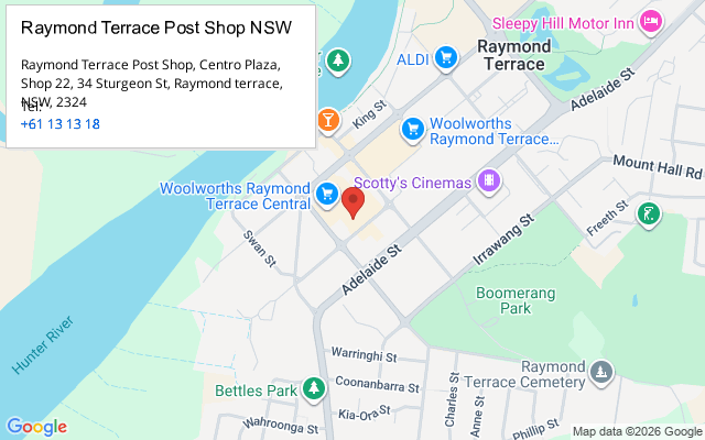 Raymond Terrace Post Shop NSW