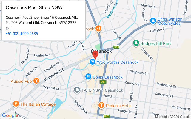Cessnock Post Shop NSW
