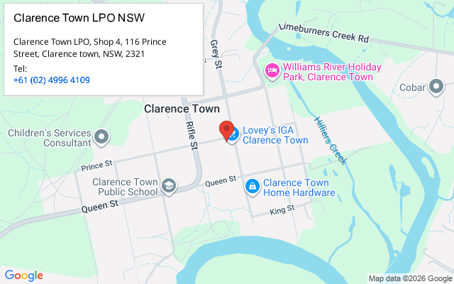 Clarence Town LPO NSW