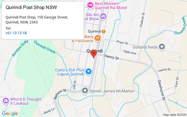 Quirindi Post Shop NSW