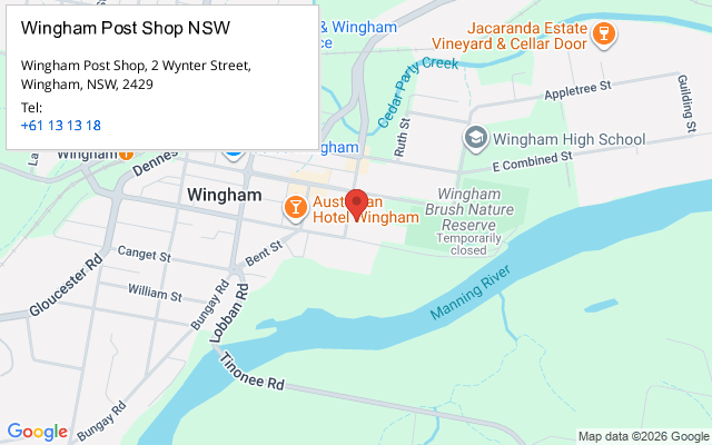 Wingham Post Shop NSW