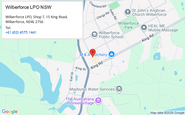 Wilberforce LPO NSW