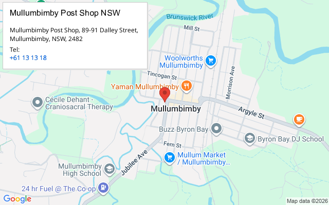 Mullumbimby Post Shop NSW