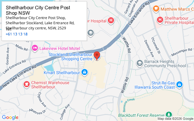 Shellharbour City Centre Post Shop NSW