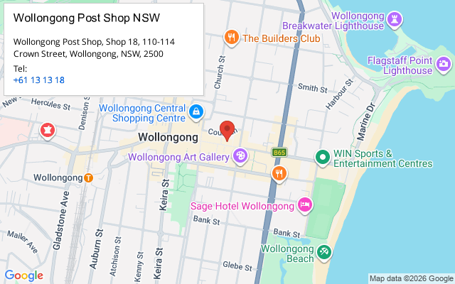 Wollongong Post Shop NSW