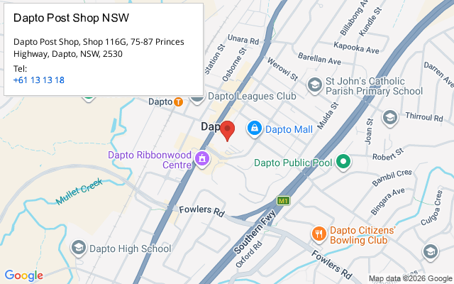 Dapto Post Shop NSW