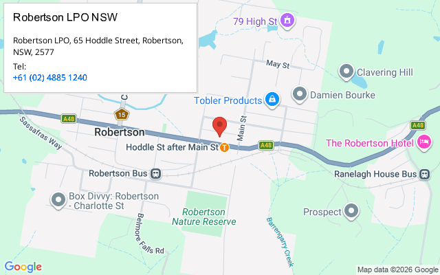 Robertson LPO NSW
