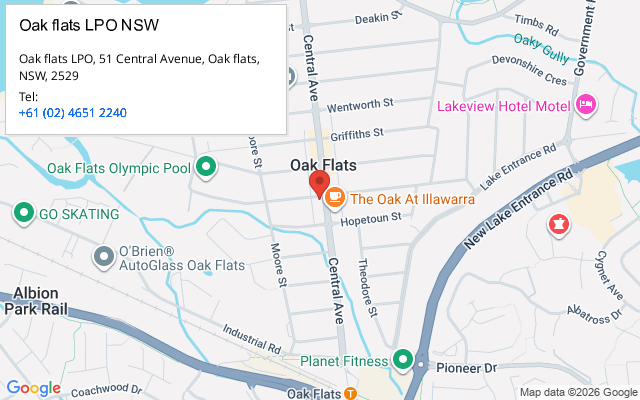 Oak flats LPO NSW