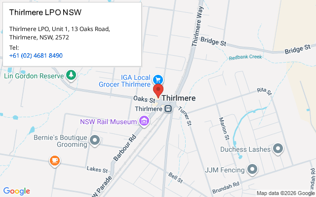Thirlmere LPO NSW