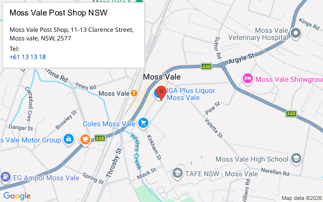Moss Vale Post Shop NSW