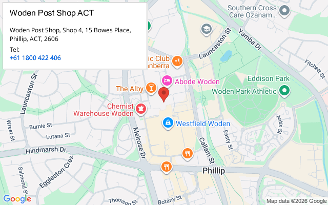 Woden Post Shop ACT