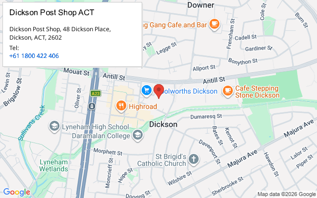 Dickson Post Shop ACT
