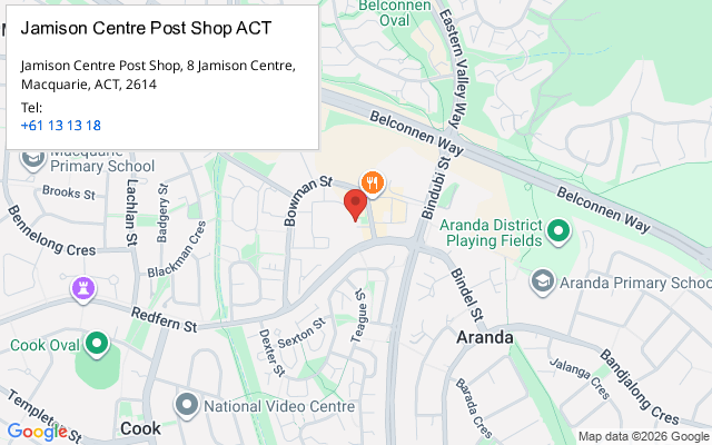 Jamison Centre Post Shop ACT