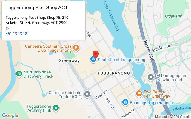 Tuggeranong Post Shop ACT