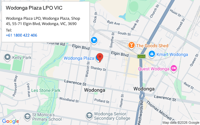 Wodonga Plaza LPO VIC
