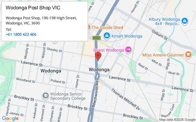 Wodonga Post Shop VIC
