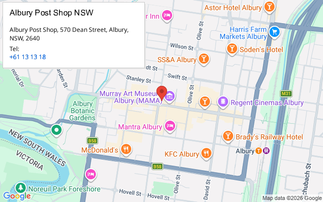 Albury Post Shop NSW