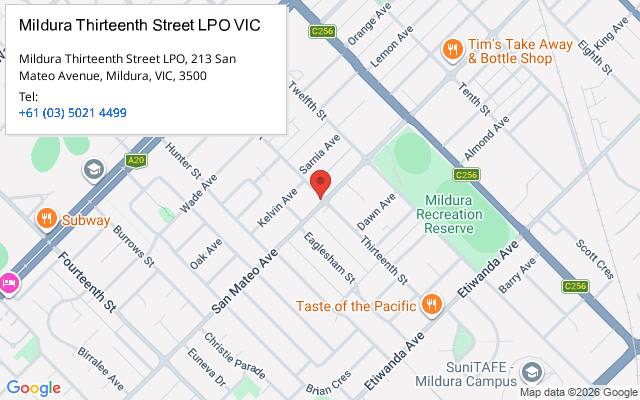 Mildura Thirteenth Street LPO VIC