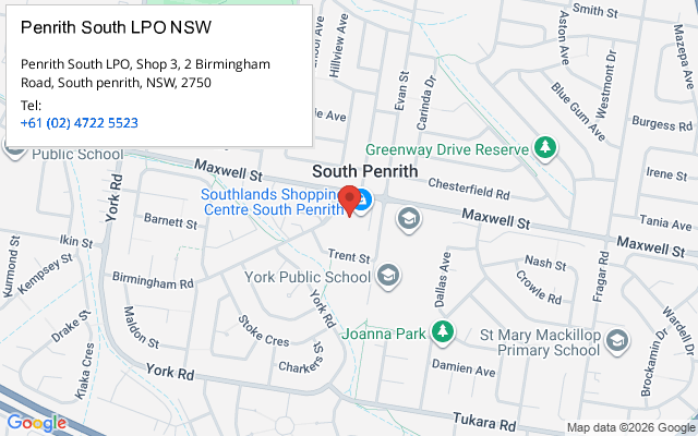 Penrith South LPO NSW