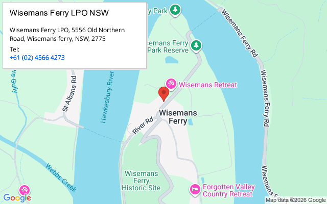 Wisemans Ferry LPO NSW