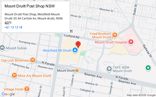 Mount Druitt Post Shop NSW