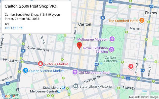 Carlton South Post Shop VIC