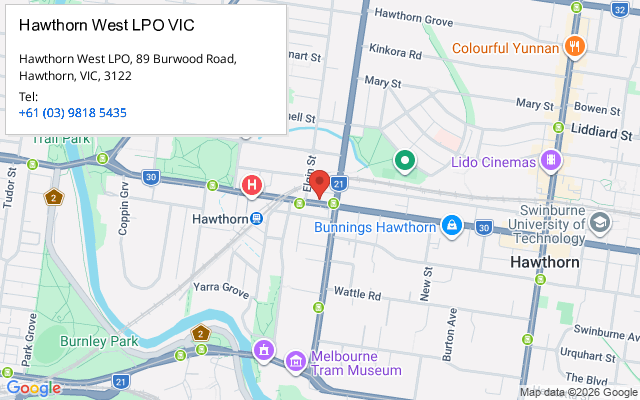 Hawthorn West LPO VIC
