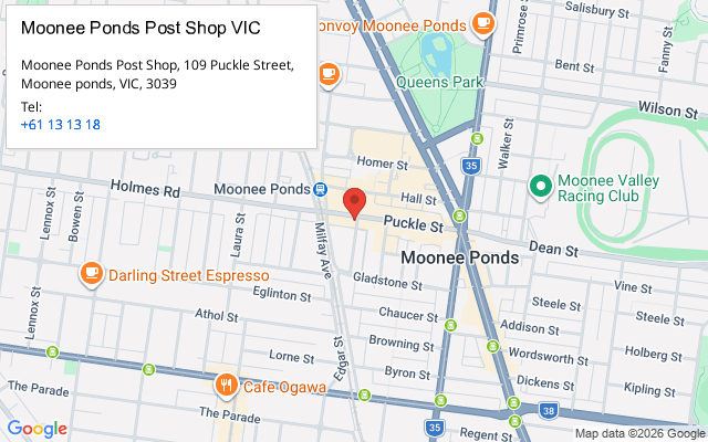 Moonee Ponds Post Shop VIC