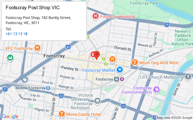 Footscray Post Shop VIC