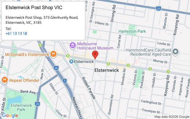 Elsternwick Post Shop VIC