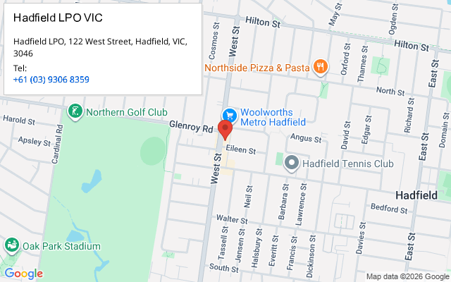 Hadfield LPO VIC