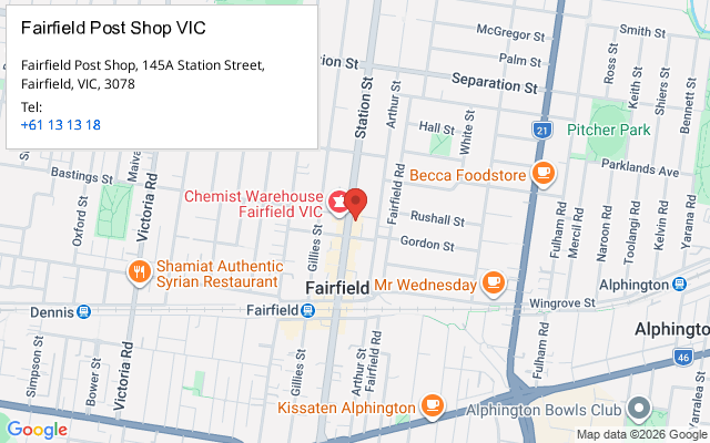 Fairfield Post Shop VIC