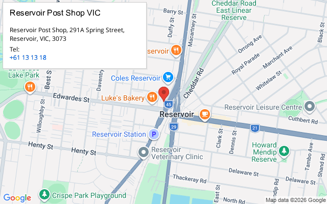 Reservoir Post Shop VIC