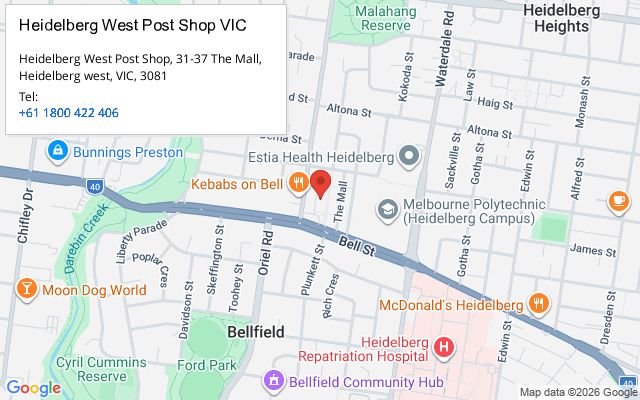 Heidelberg West Post Shop VIC