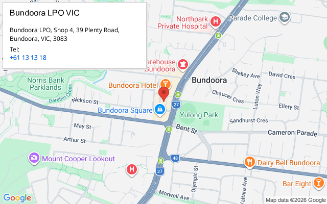 Bundoora LPO VIC