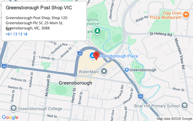 Greensborough Post Shop VIC